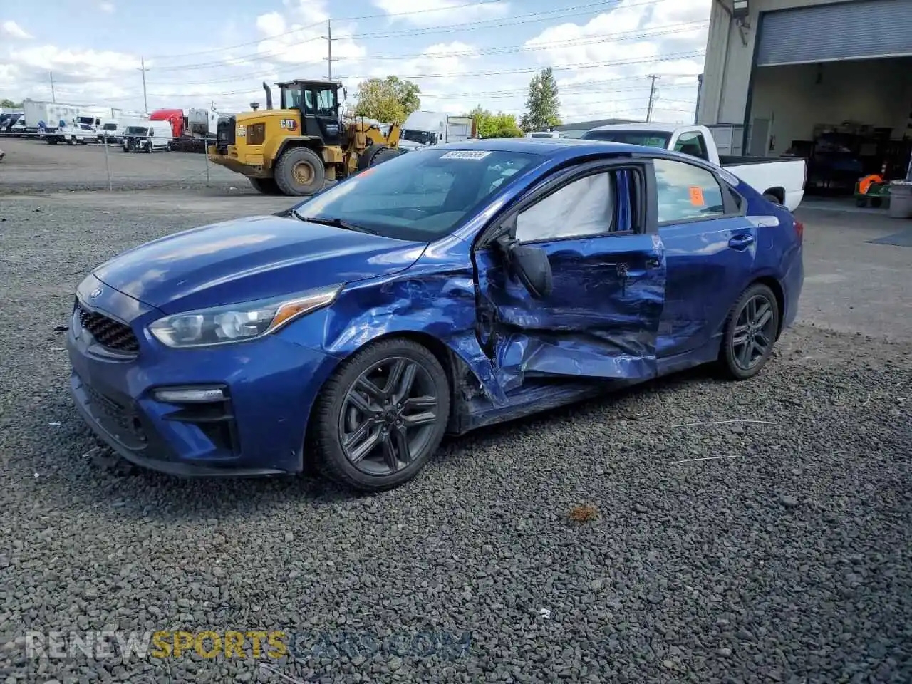 1 Photograph of a damaged car 3KPF34ADXME291792 KIA FORTE 2021