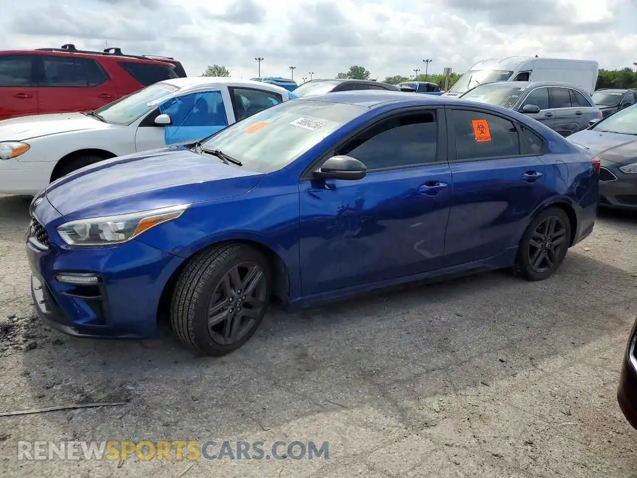 1 Photograph of a damaged car 3KPF34ADXME323771 KIA FORTE 2021