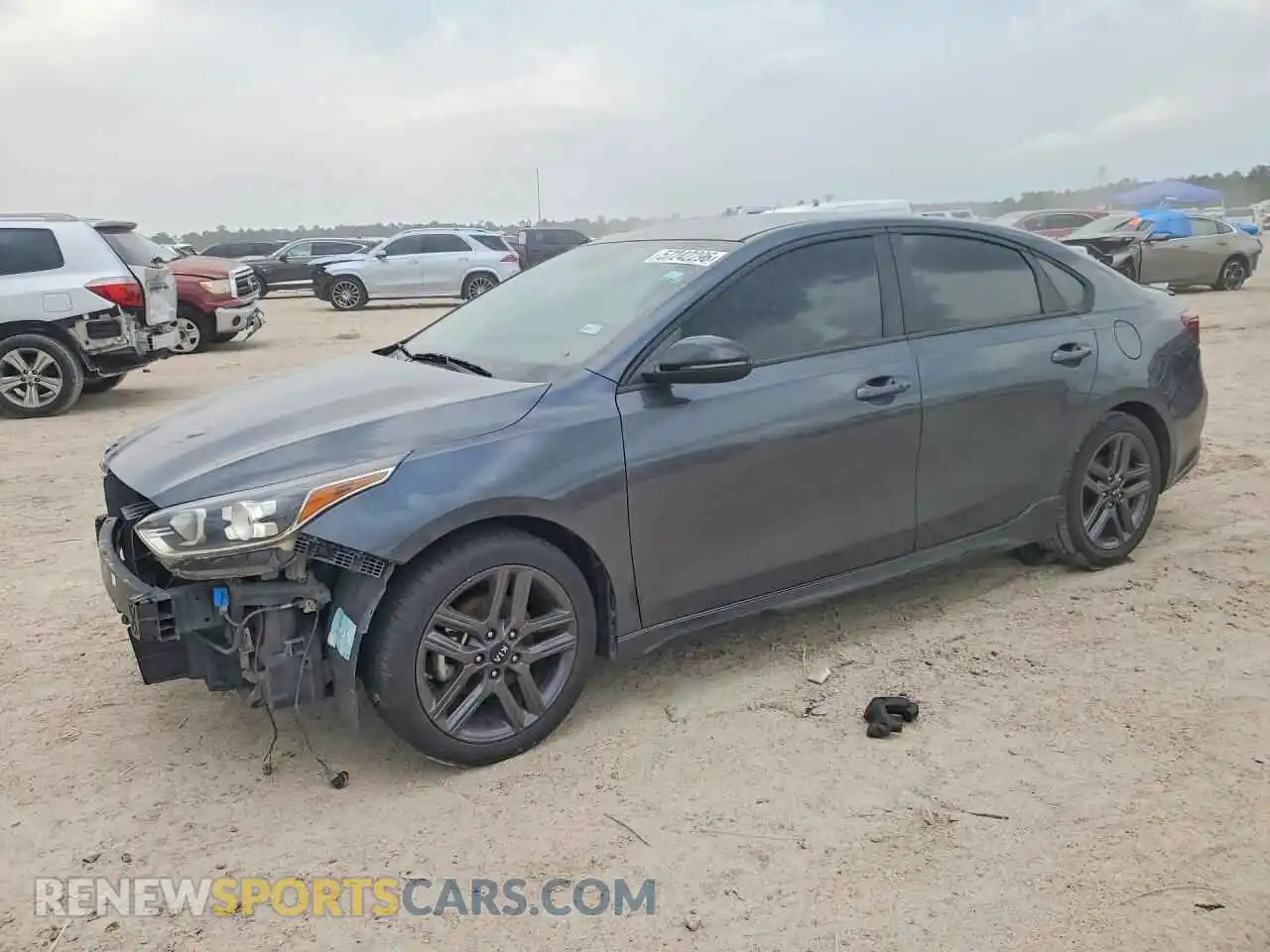 1 Photograph of a damaged car 3KPF34ADXME324676 KIA FORTE 2021
