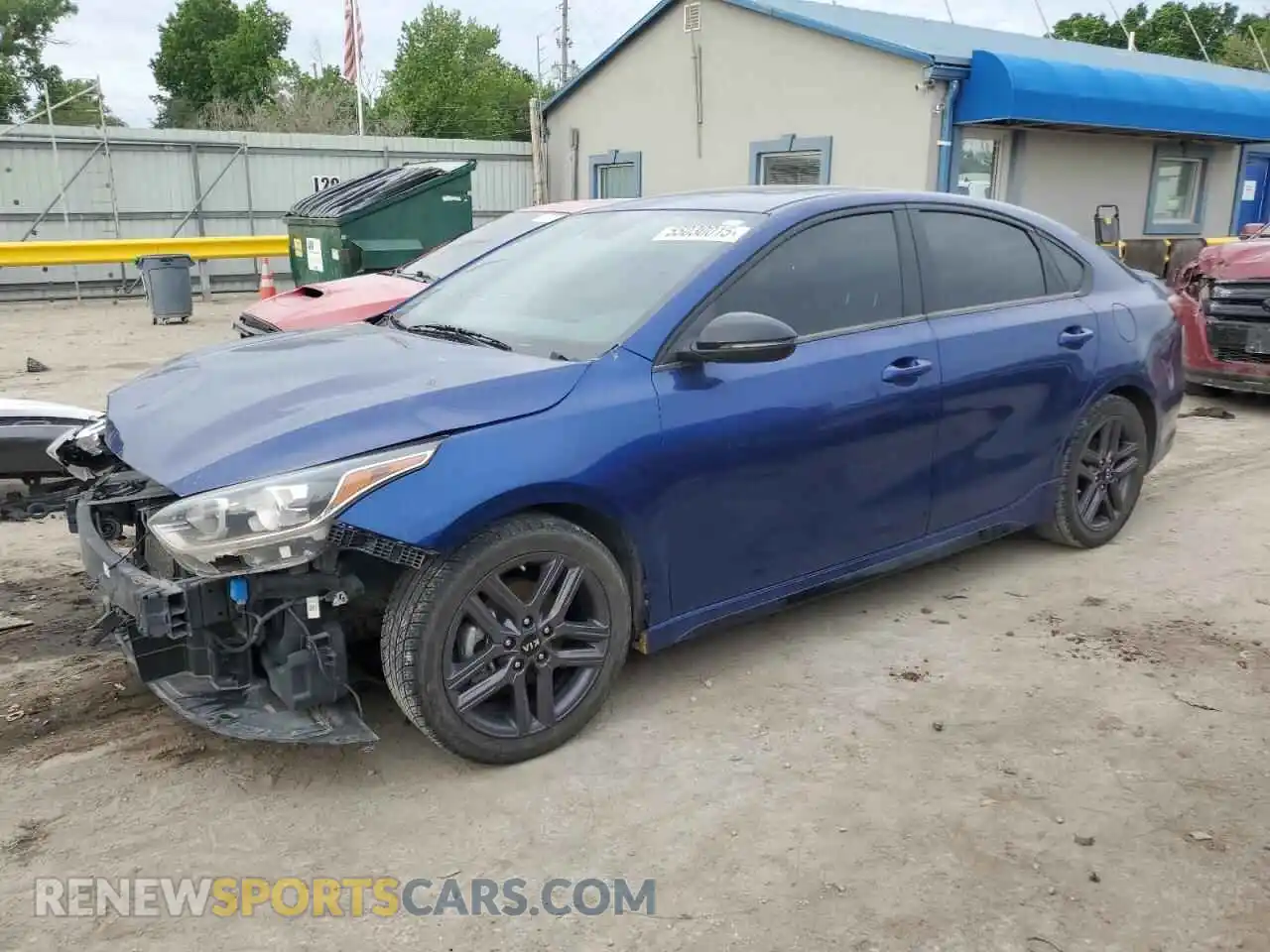 1 Photograph of a damaged car 3KPF34ADXME332390 KIA FORTE 2021