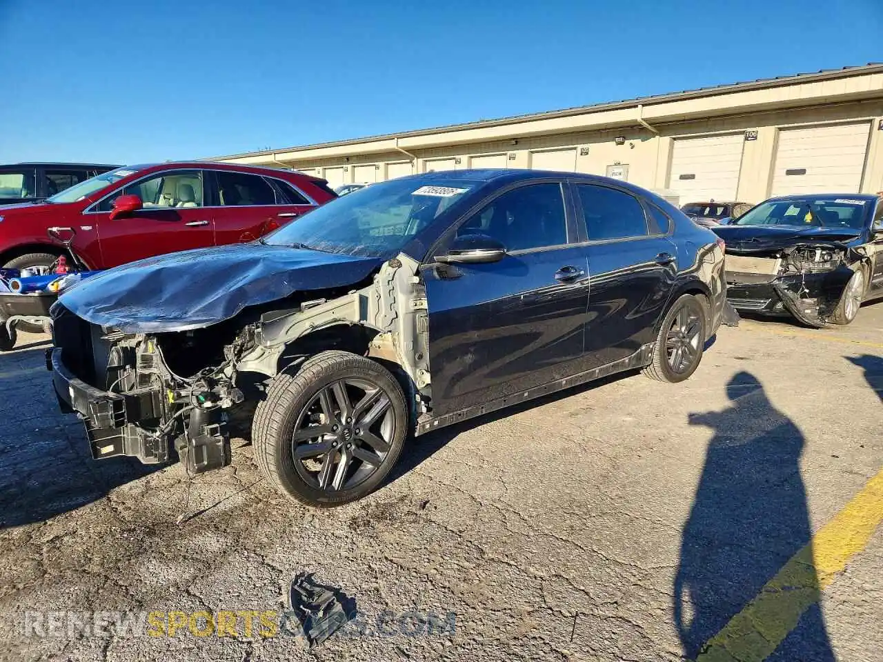 1 Photograph of a damaged car 3KPF34ADXME404804 KIA FORTE 2021