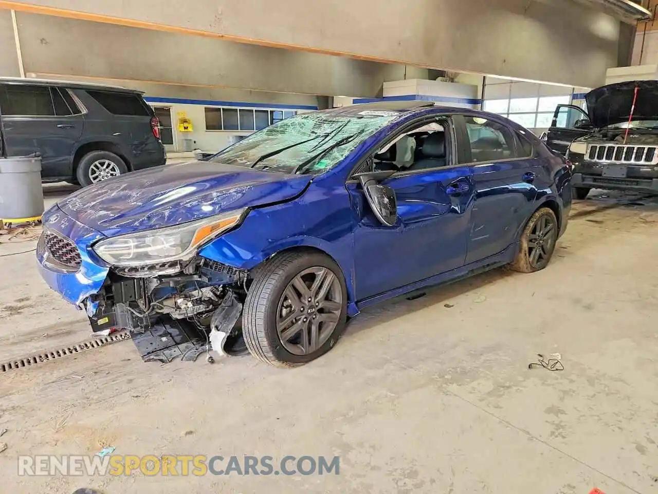 1 Photograph of a damaged car 3KPF34ADXME418380 KIA FORTE 2021