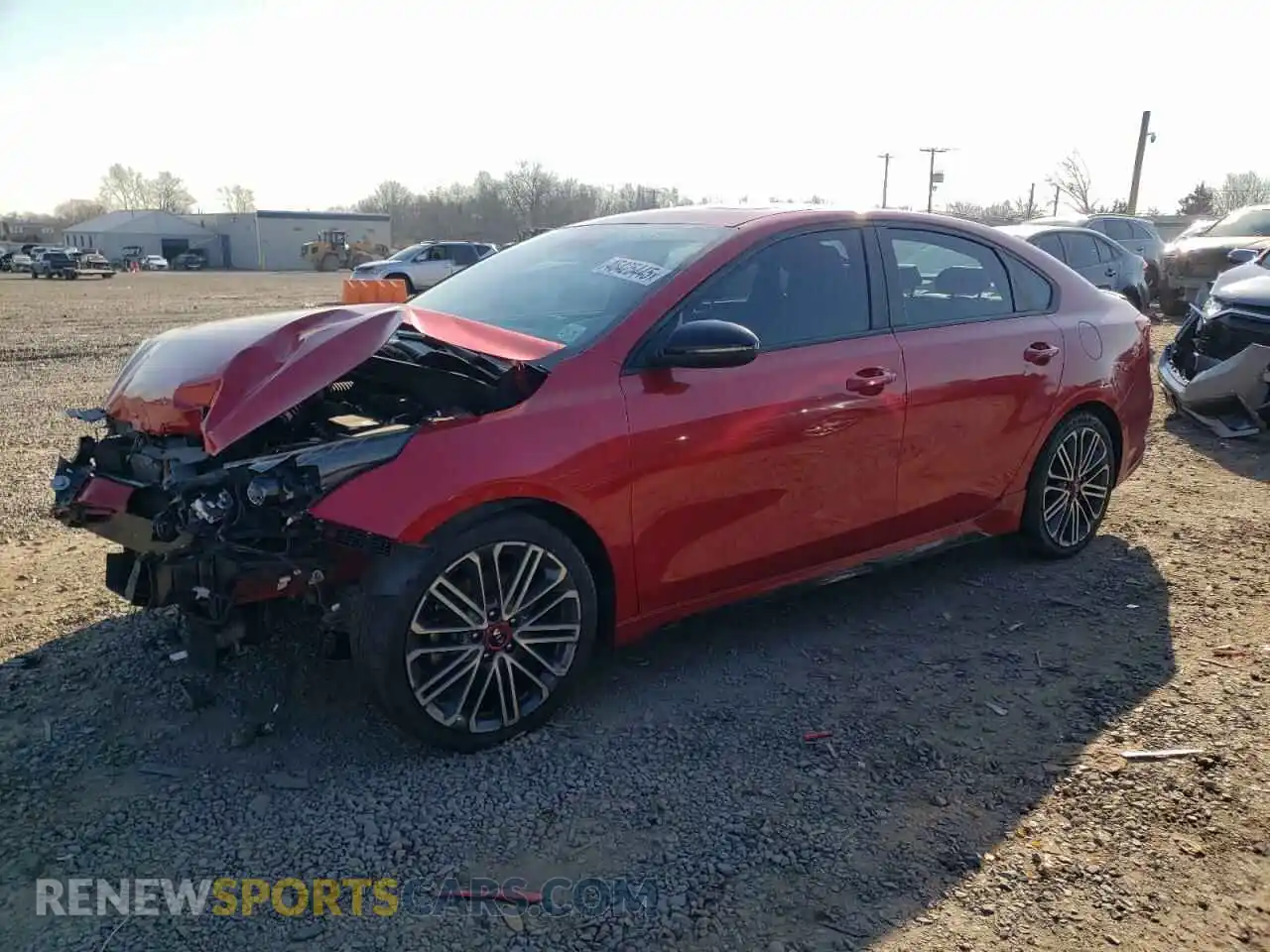1 Photograph of a damaged car 3KPF44AC0ME280787 KIA FORTE 2021