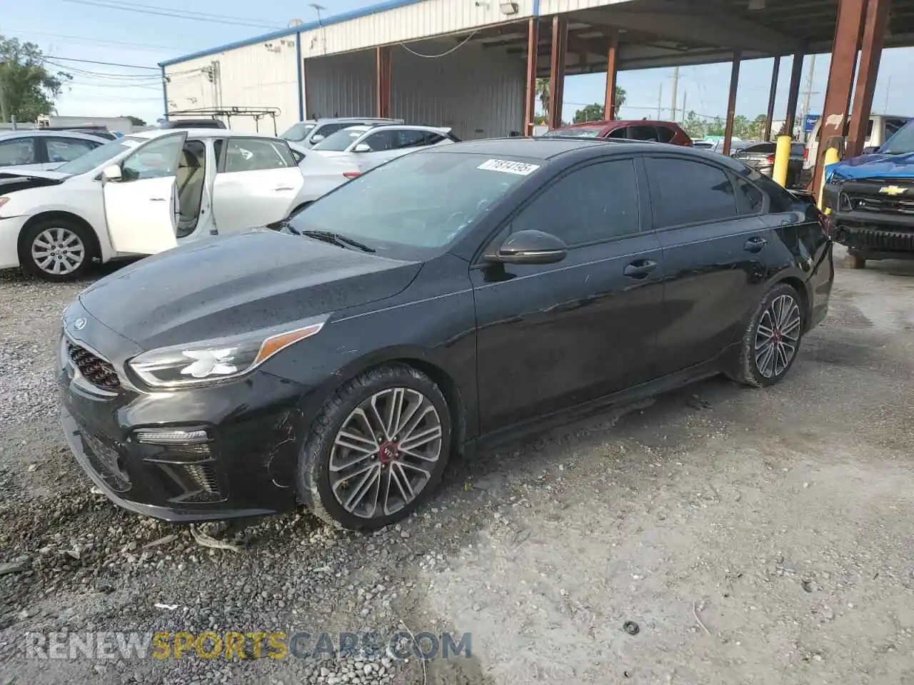 1 Photograph of a damaged car 3KPF44AC0ME295399 KIA FORTE 2021