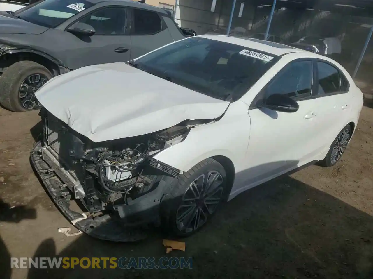 1 Photograph of a damaged car 3KPF44AC0ME315280 KIA FORTE 2021