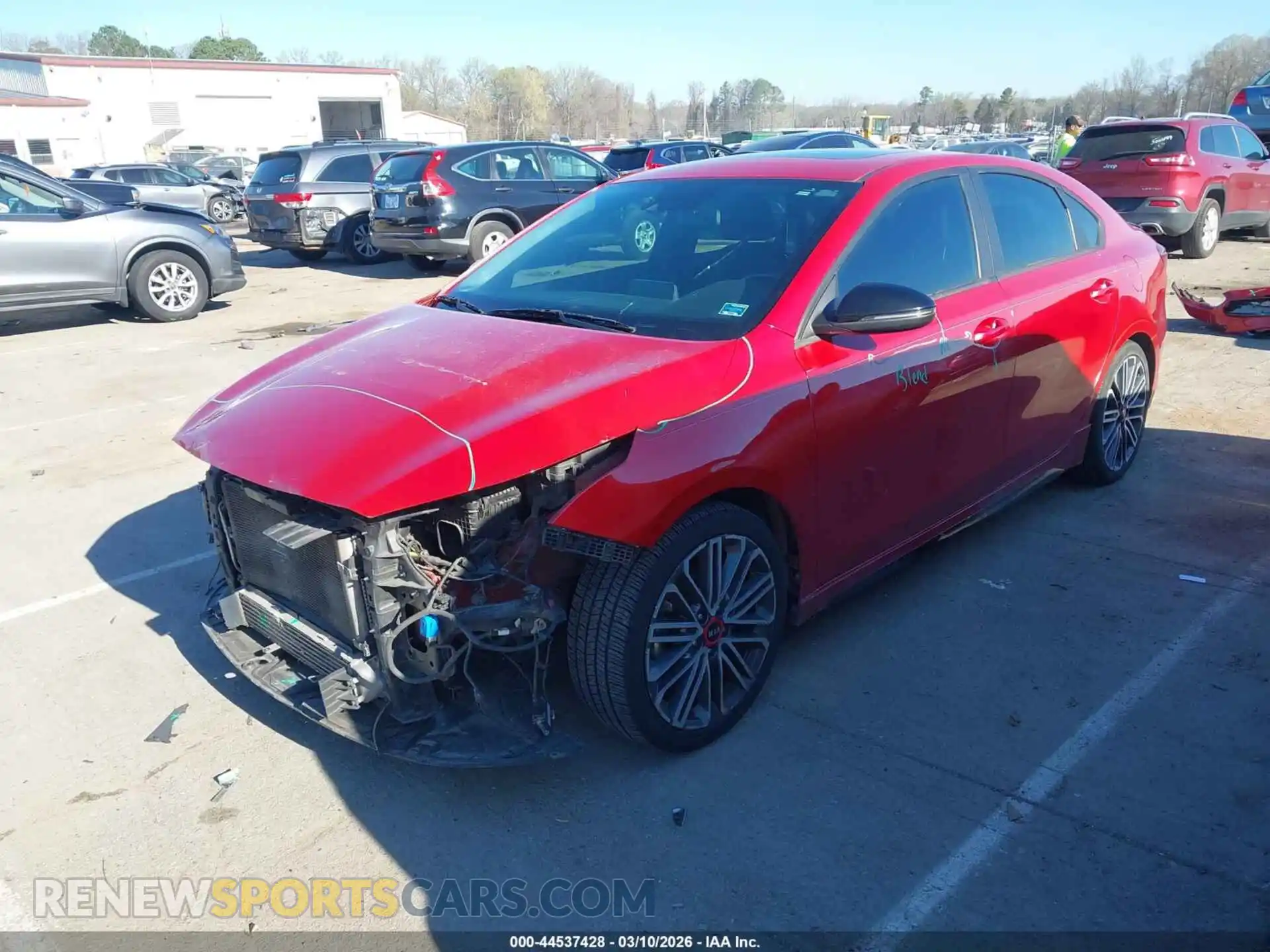 2 Photograph of a damaged car 3KPF44AC1ME314316 KIA FORTE 2021