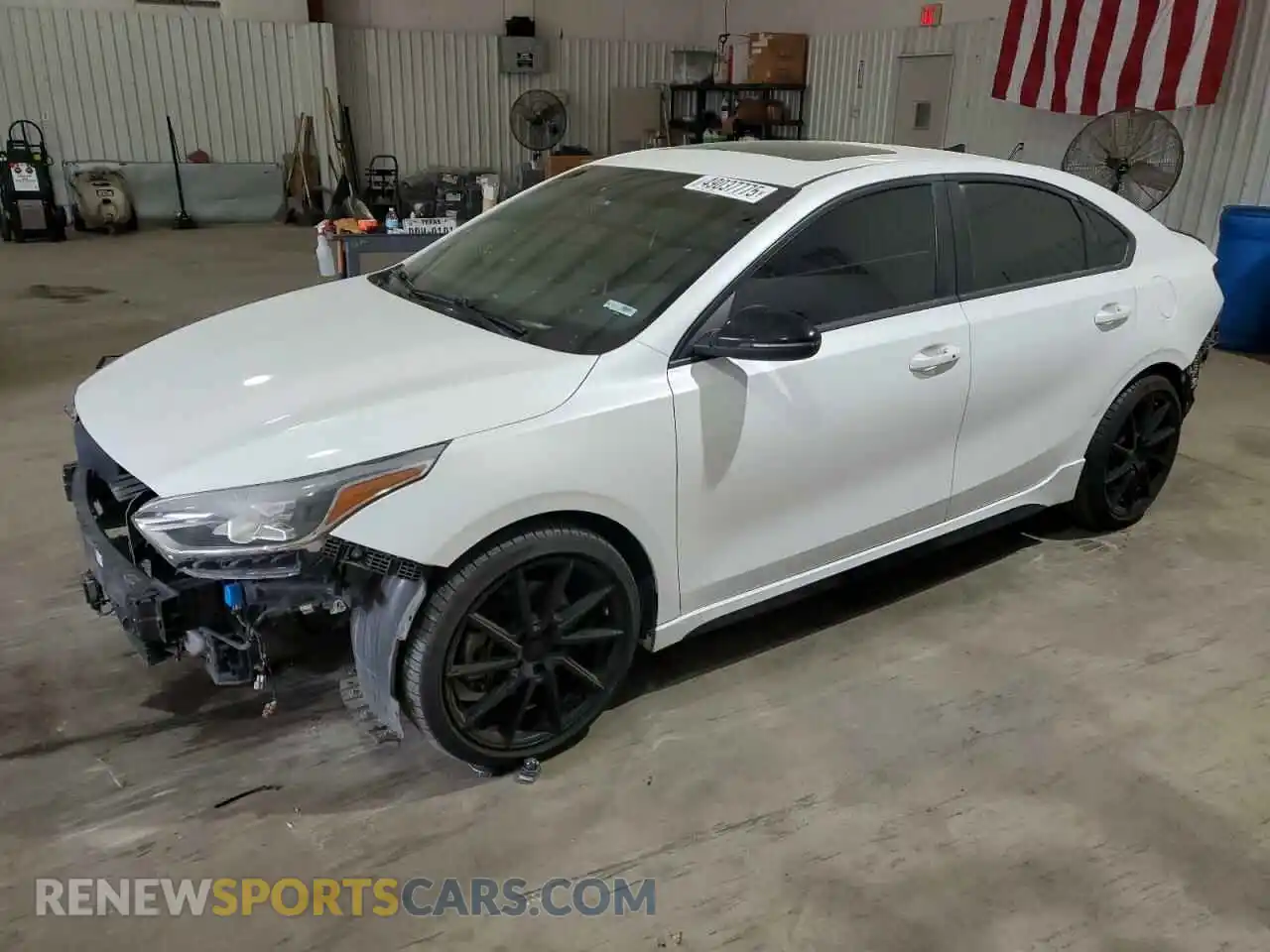 1 Photograph of a damaged car 3KPF44AC1ME358560 KIA FORTE 2021