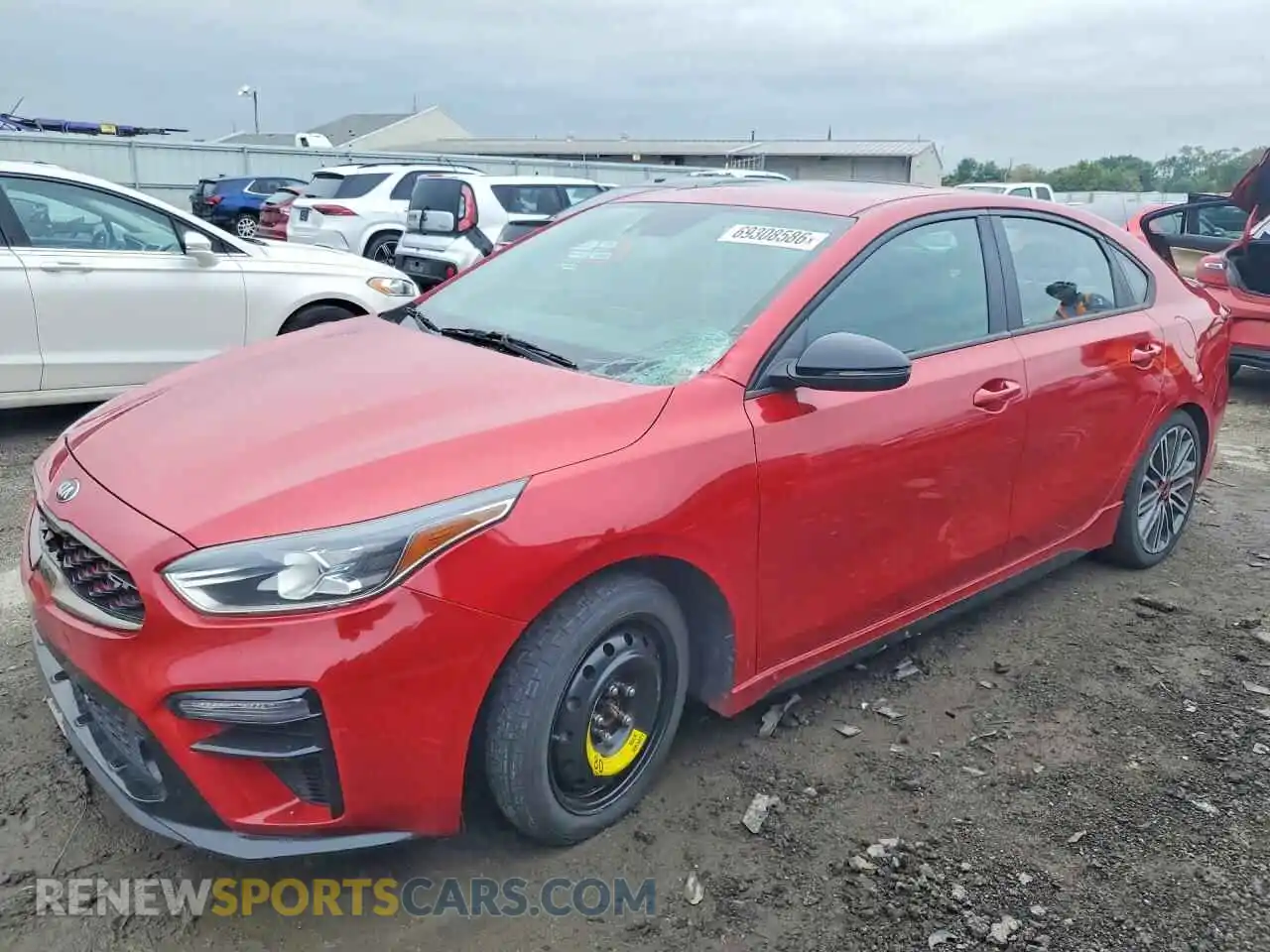1 Photograph of a damaged car 3KPF44AC2ME309044 KIA FORTE 2021