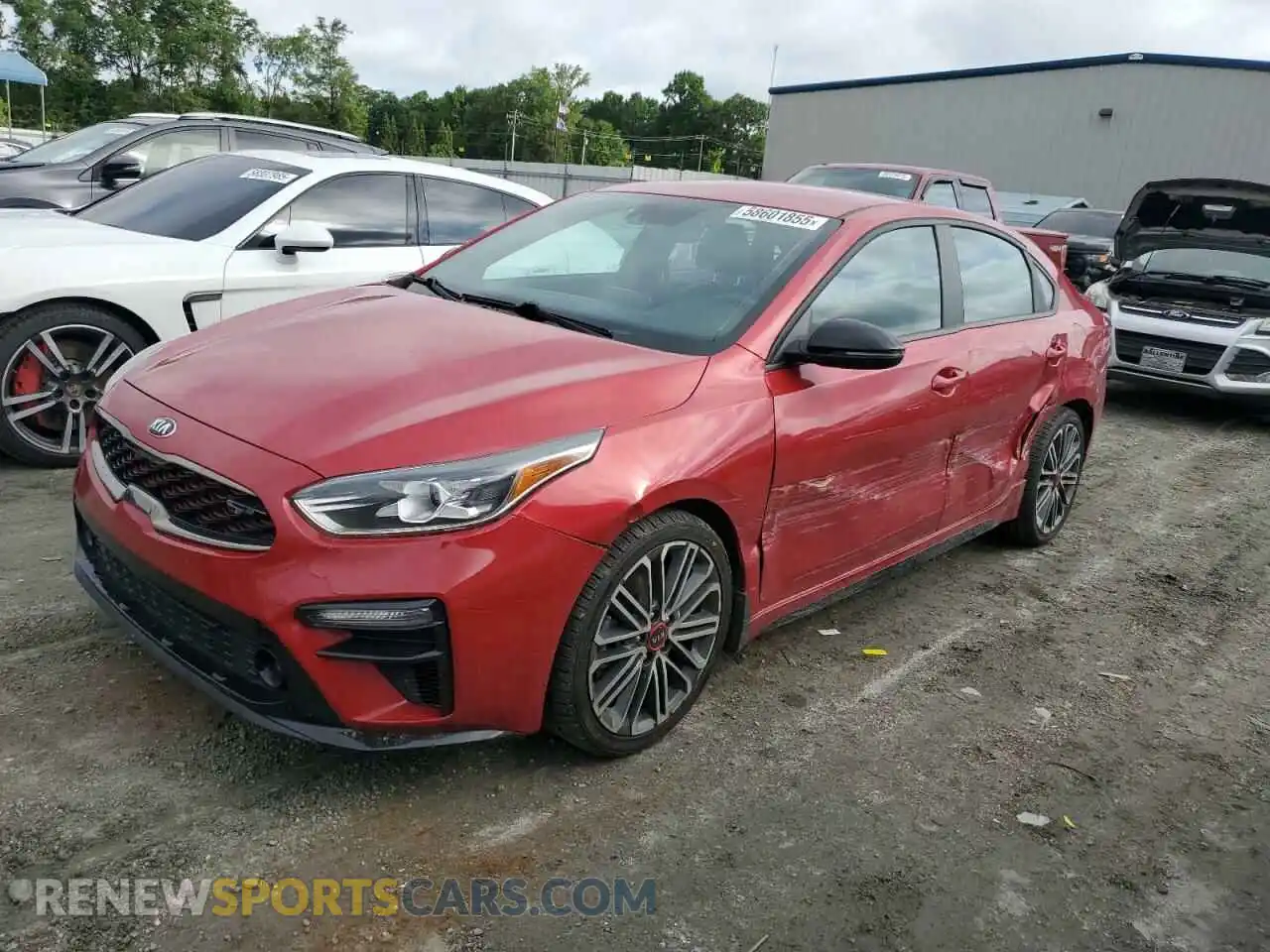 1 Photograph of a damaged car 3KPF44AC3ME366529 KIA FORTE 2021