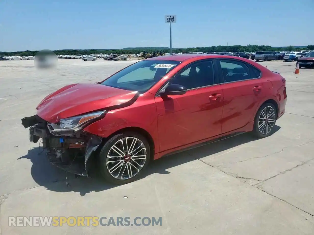 1 Photograph of a damaged car 3KPF44AC3ME414532 KIA FORTE 2021