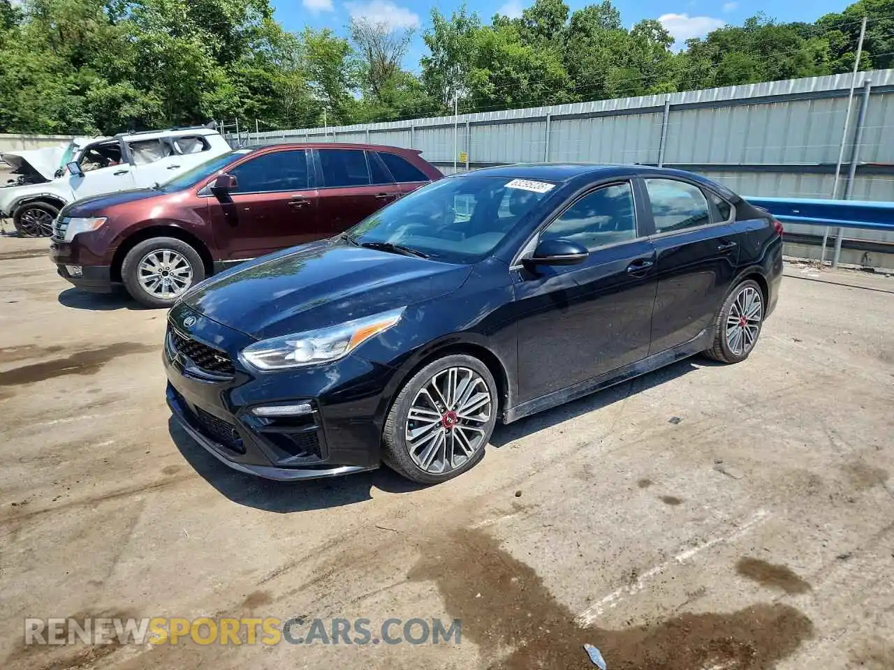 1 Photograph of a damaged car 3KPF44AC4ME272191 KIA FORTE 2021