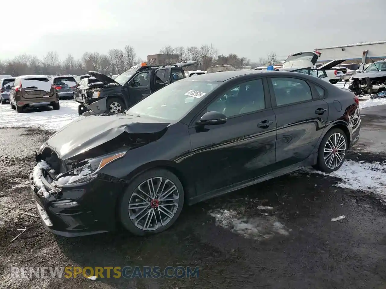 1 Photograph of a damaged car 3KPF44AC4ME292506 KIA FORTE 2021