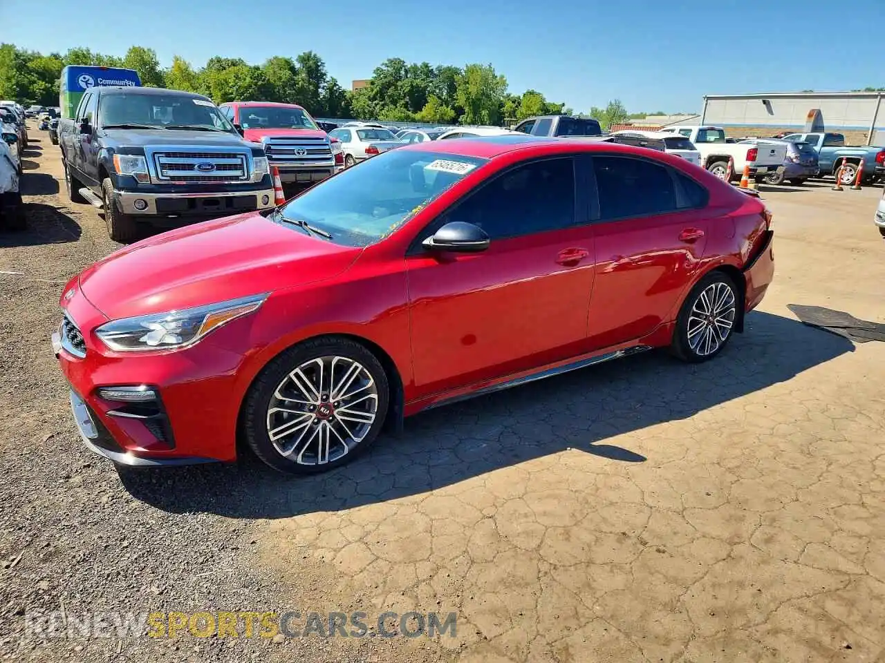 1 Photograph of a damaged car 3KPF44AC4ME324225 KIA FORTE 2021