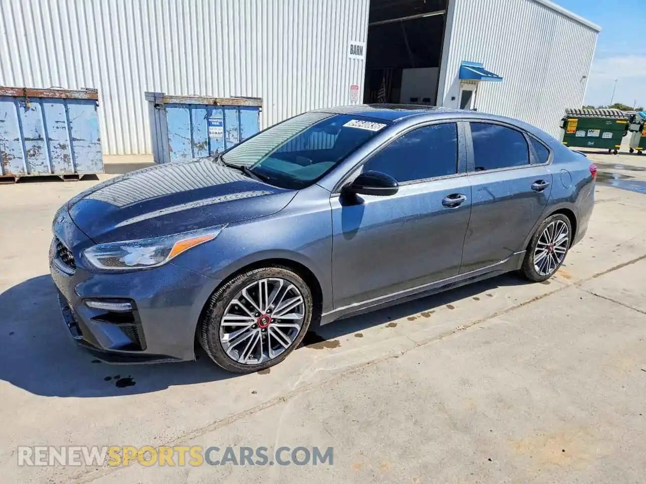 1 Photograph of a damaged car 3KPF44AC4ME350016 KIA FORTE 2021