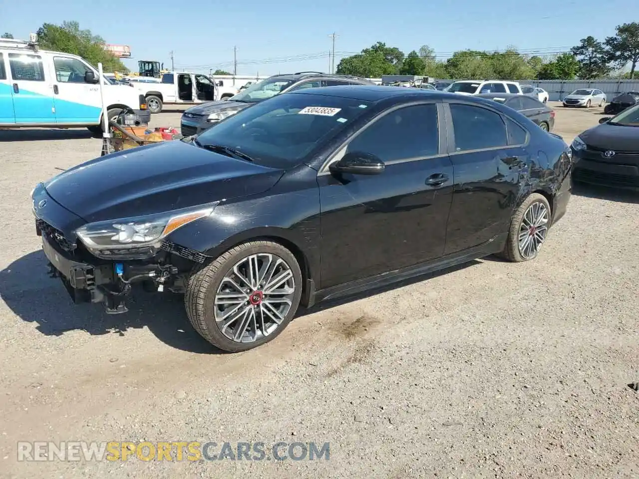 1 Photograph of a damaged car 3KPF44AC4ME409775 KIA FORTE 2021