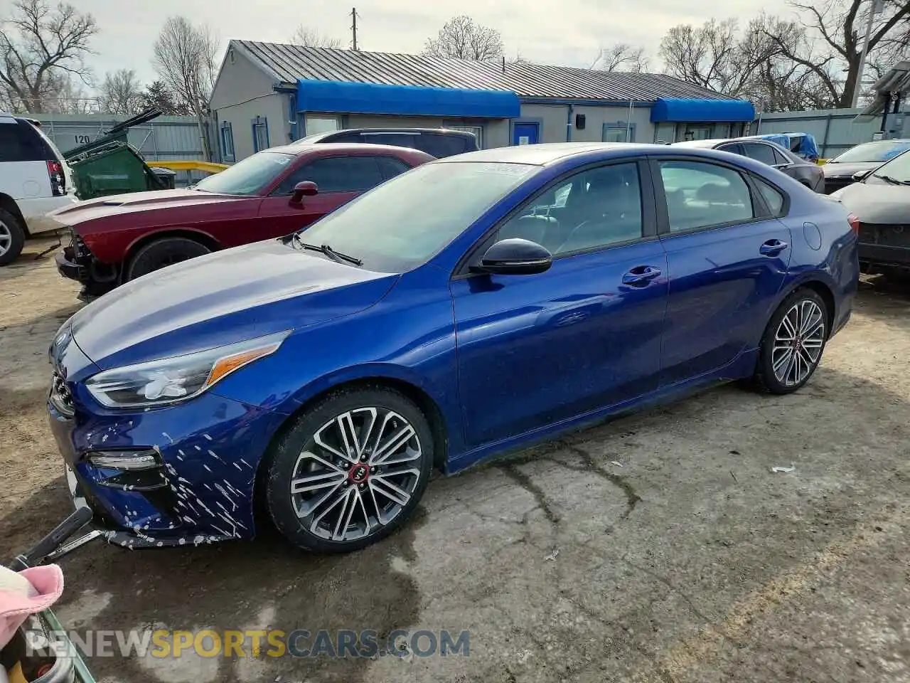 1 Photograph of a damaged car 3KPF44AC6ME271074 KIA FORTE 2021