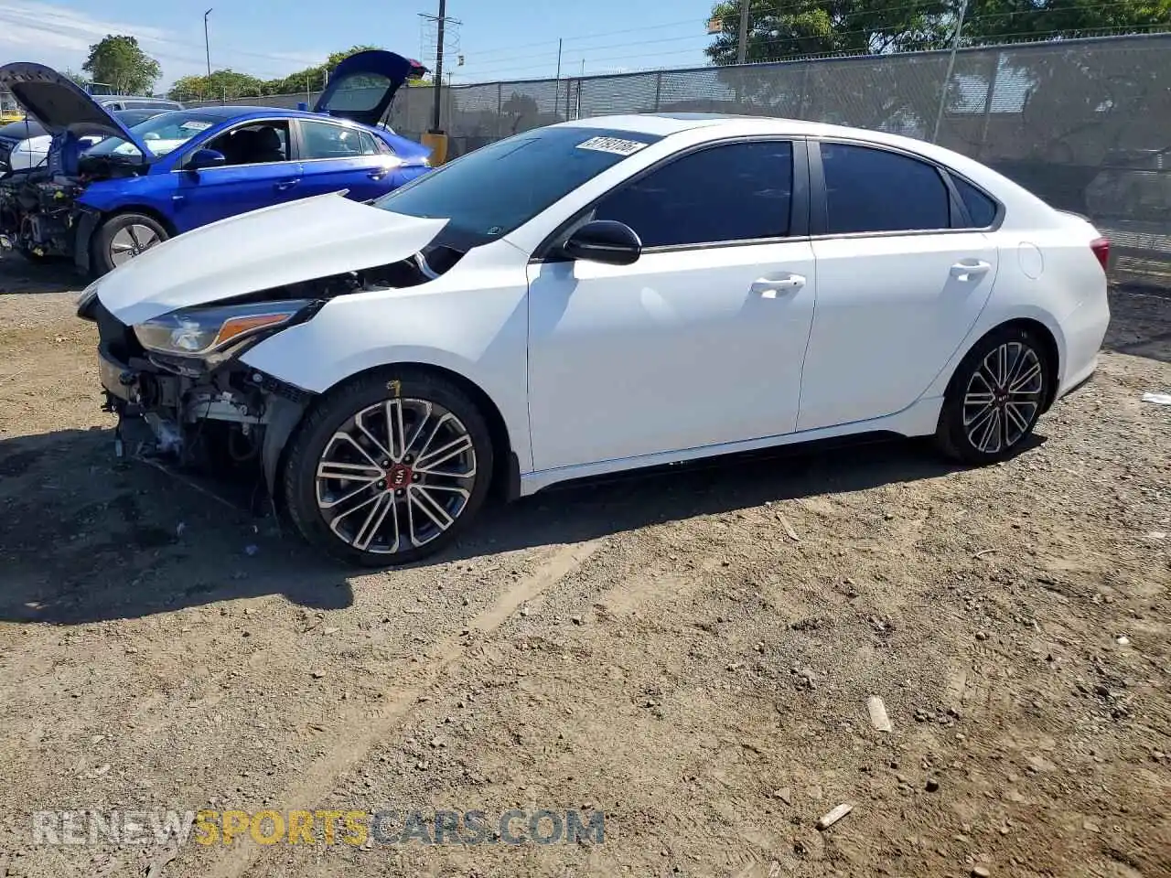1 Photograph of a damaged car 3KPF44AC6ME303148 KIA FORTE 2021