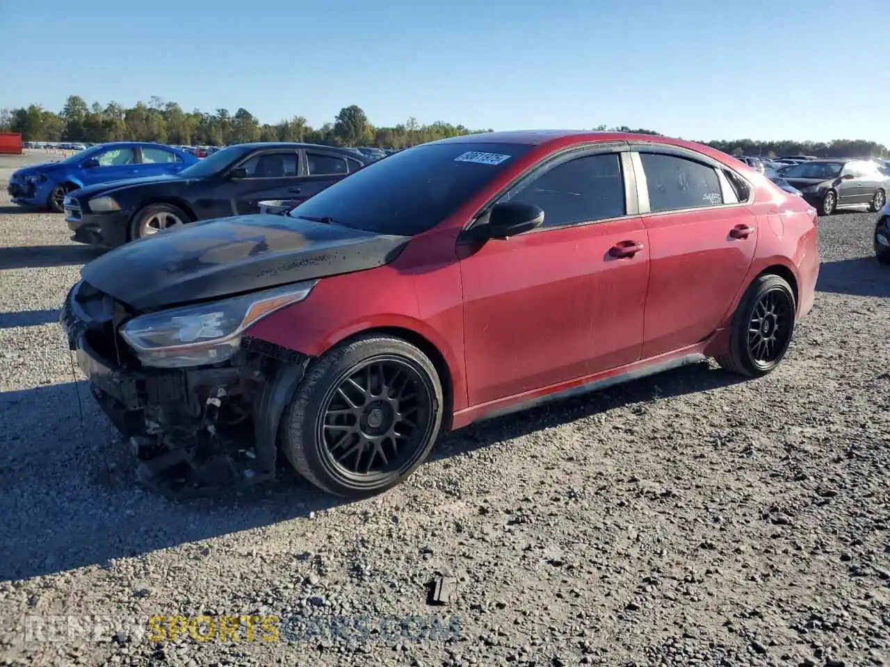 1 Photograph of a damaged car 3KPF44AC6ME338708 KIA FORTE 2021
