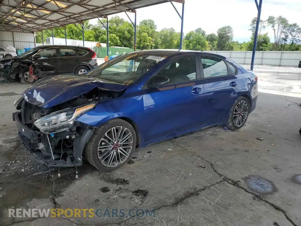 1 Photograph of a damaged car 3KPF44AC6ME369750 KIA FORTE 2021