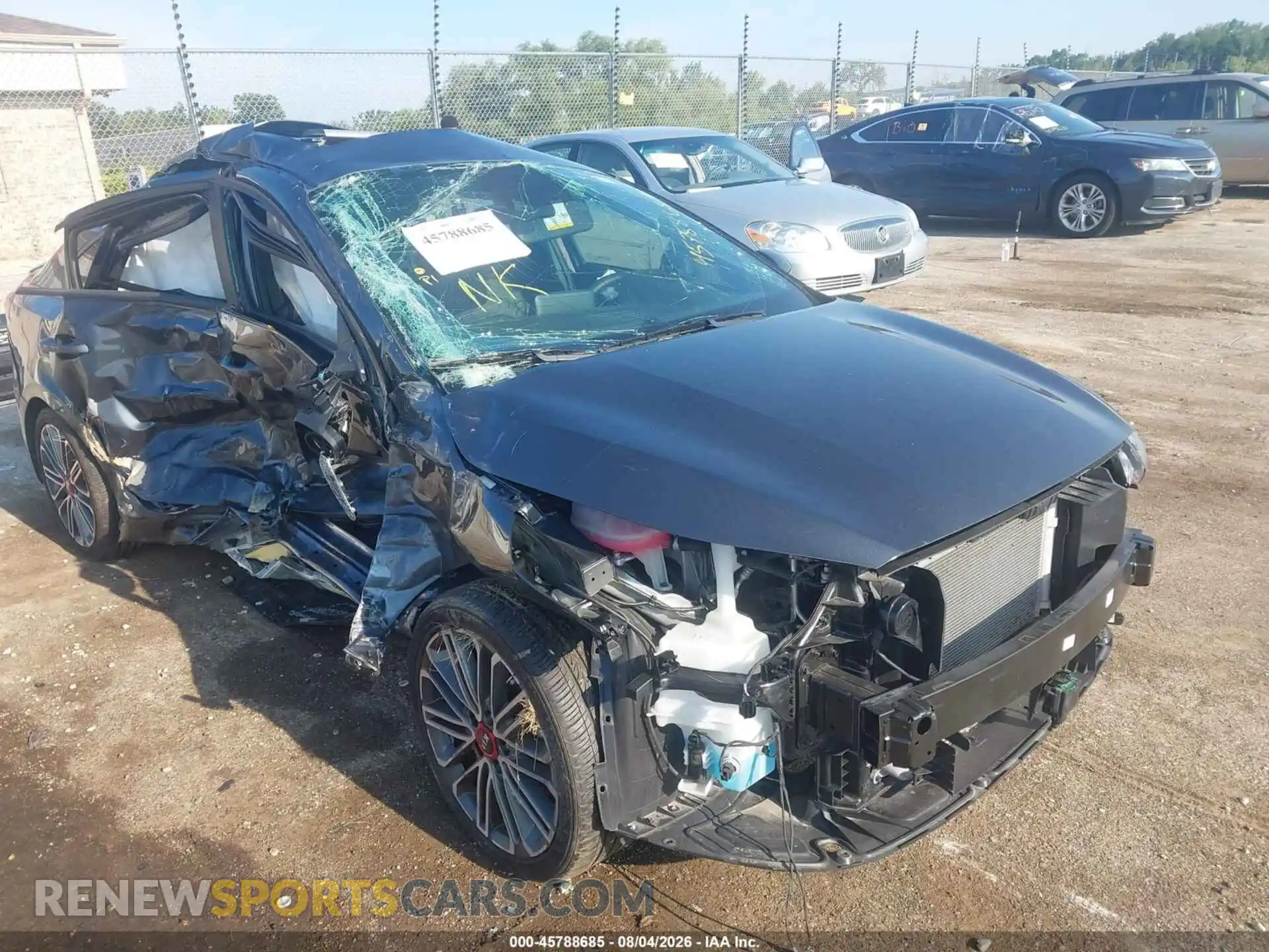 1 Photograph of a damaged car 3KPF44AC6ME398410 KIA FORTE 2021