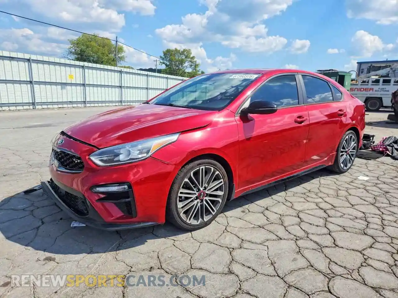 1 Photograph of a damaged car 3KPF44AC7ME273903 KIA FORTE 2021
