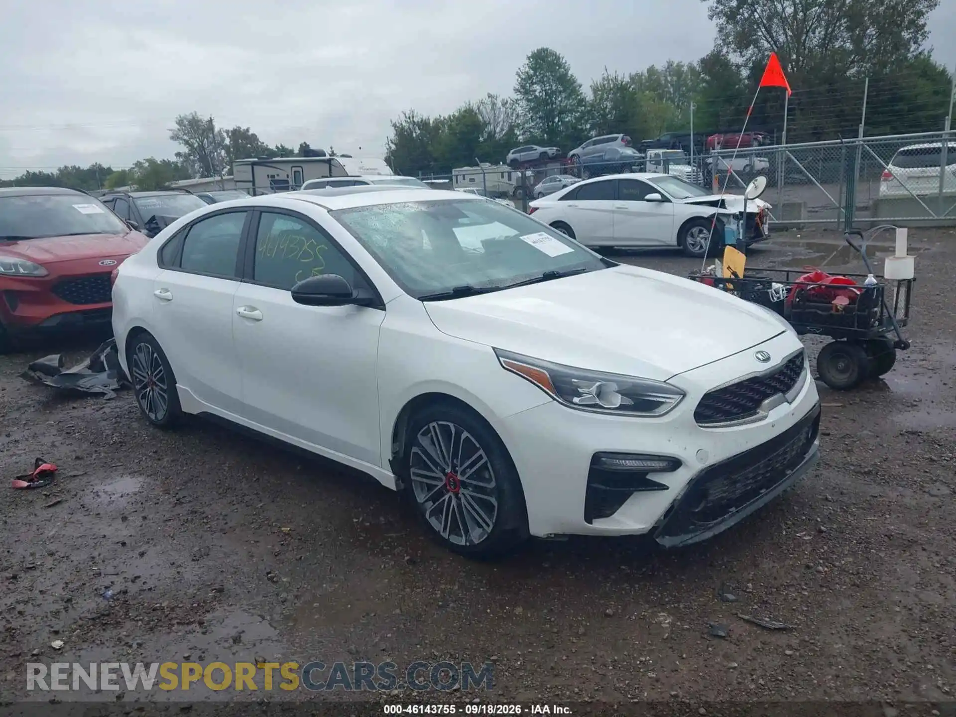 1 Photograph of a damaged car 3KPF44AC7ME282441 KIA FORTE 2021