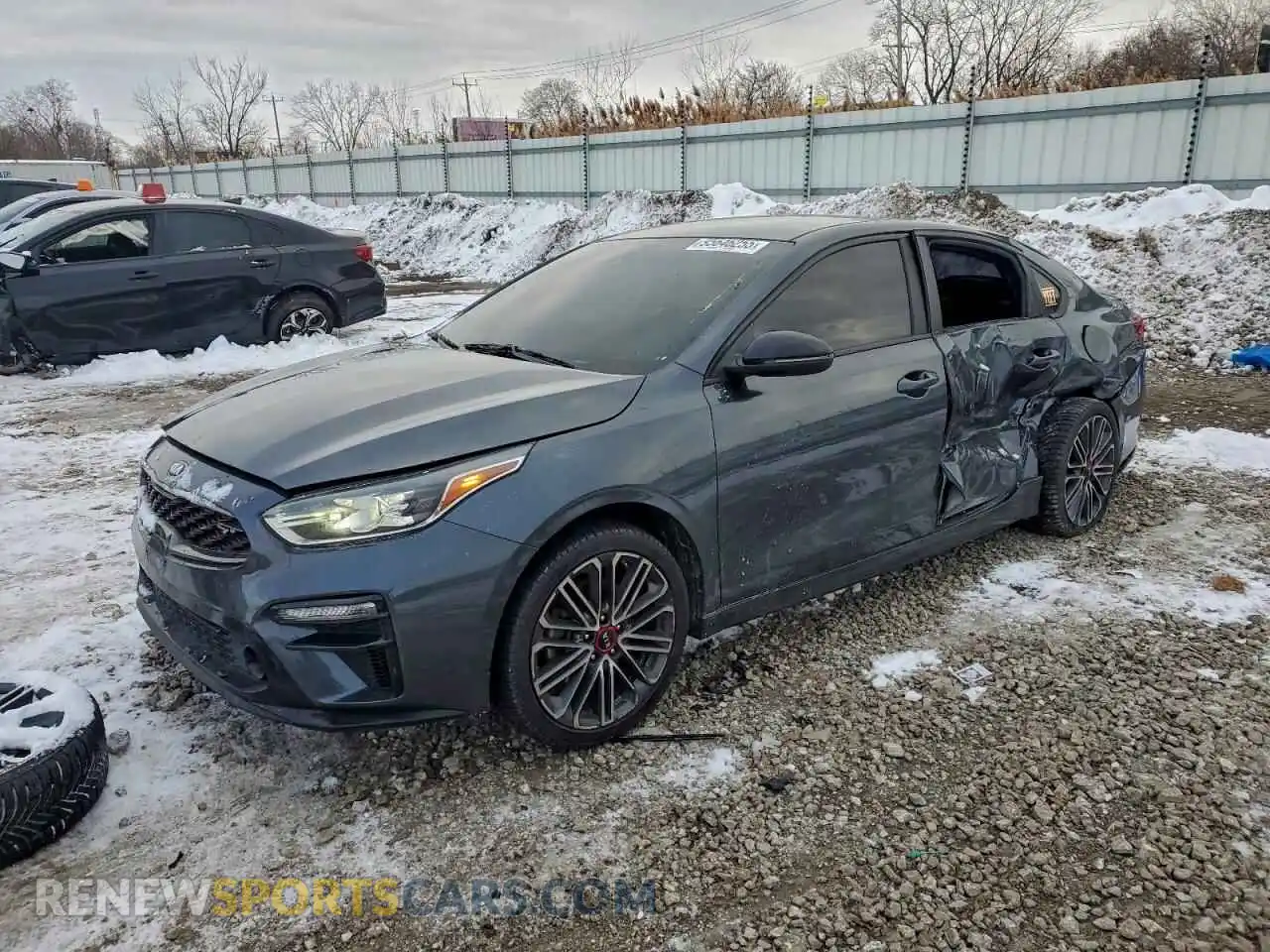 1 Photograph of a damaged car 3KPF44AC7ME287770 KIA FORTE 2021
