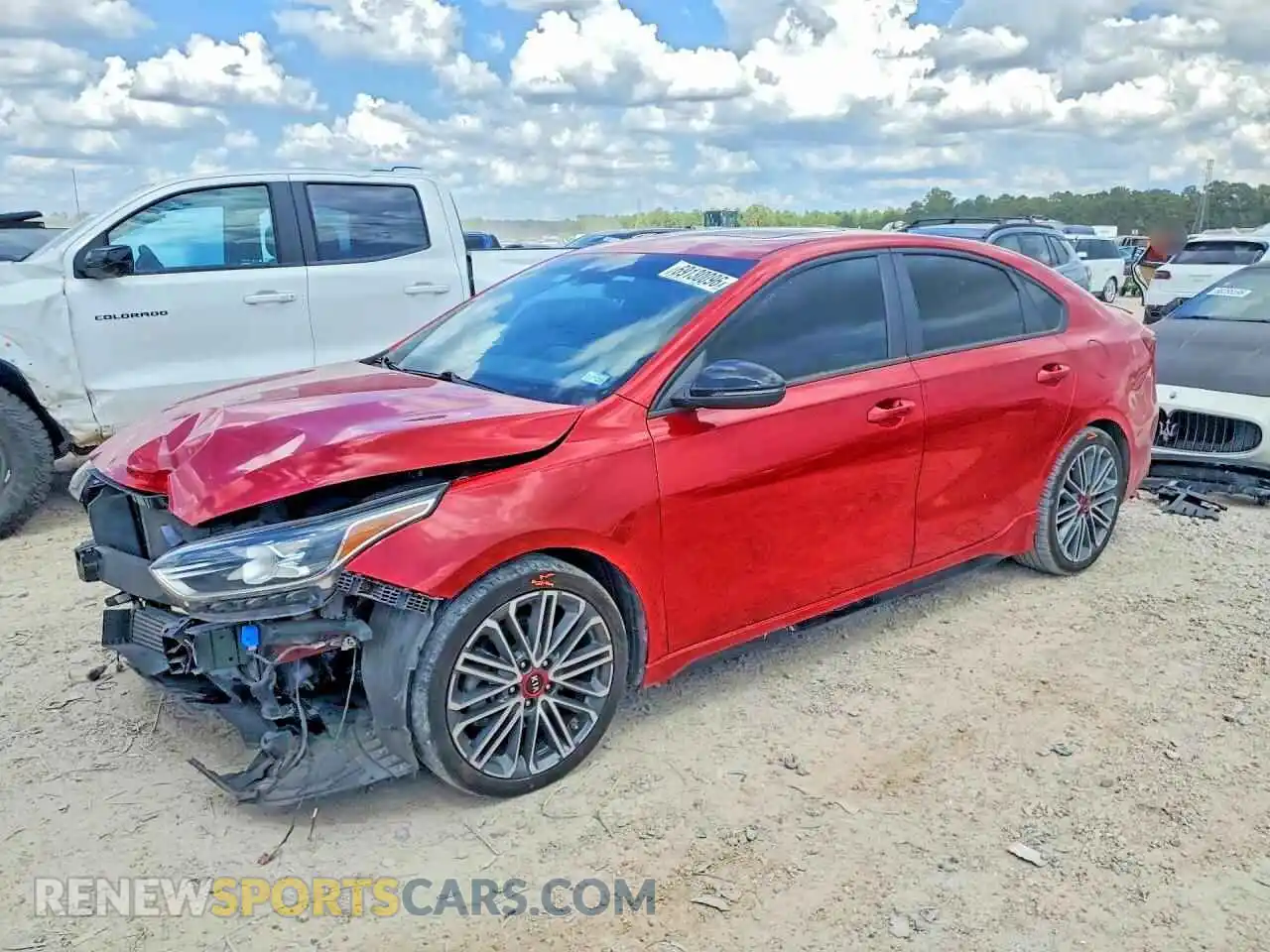 1 Photograph of a damaged car 3KPF44AC7ME374259 KIA FORTE 2021