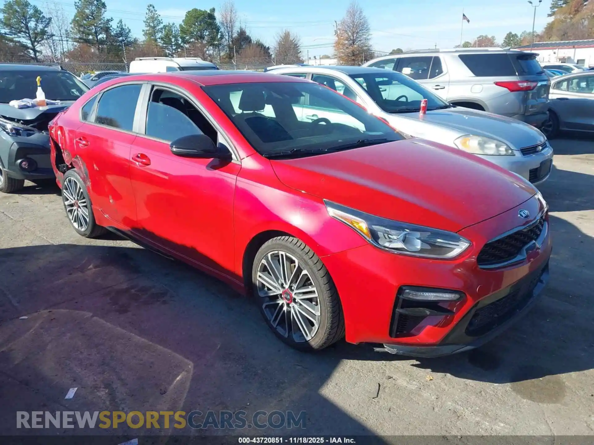 1 Photograph of a damaged car 3KPF44AC8ME366378 KIA FORTE 2021
