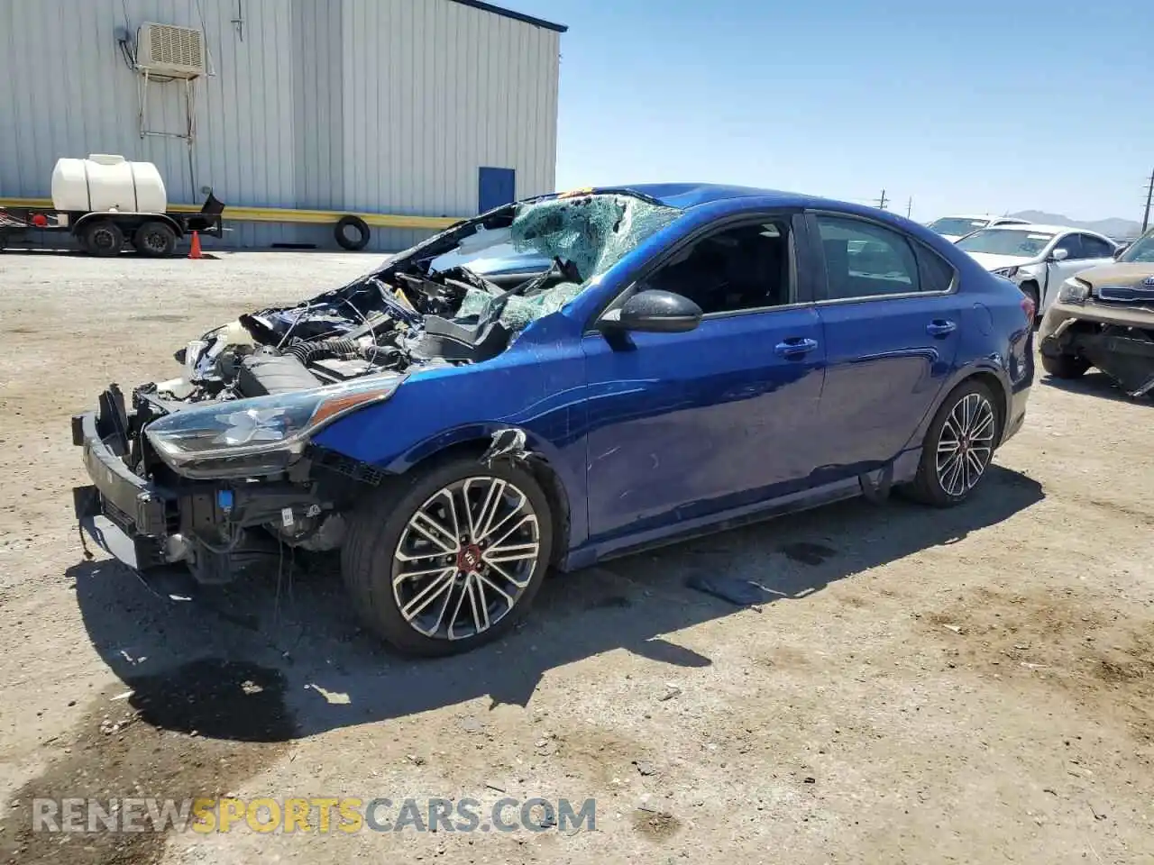 1 Photograph of a damaged car 3KPF44AC9ME333129 KIA FORTE 2021