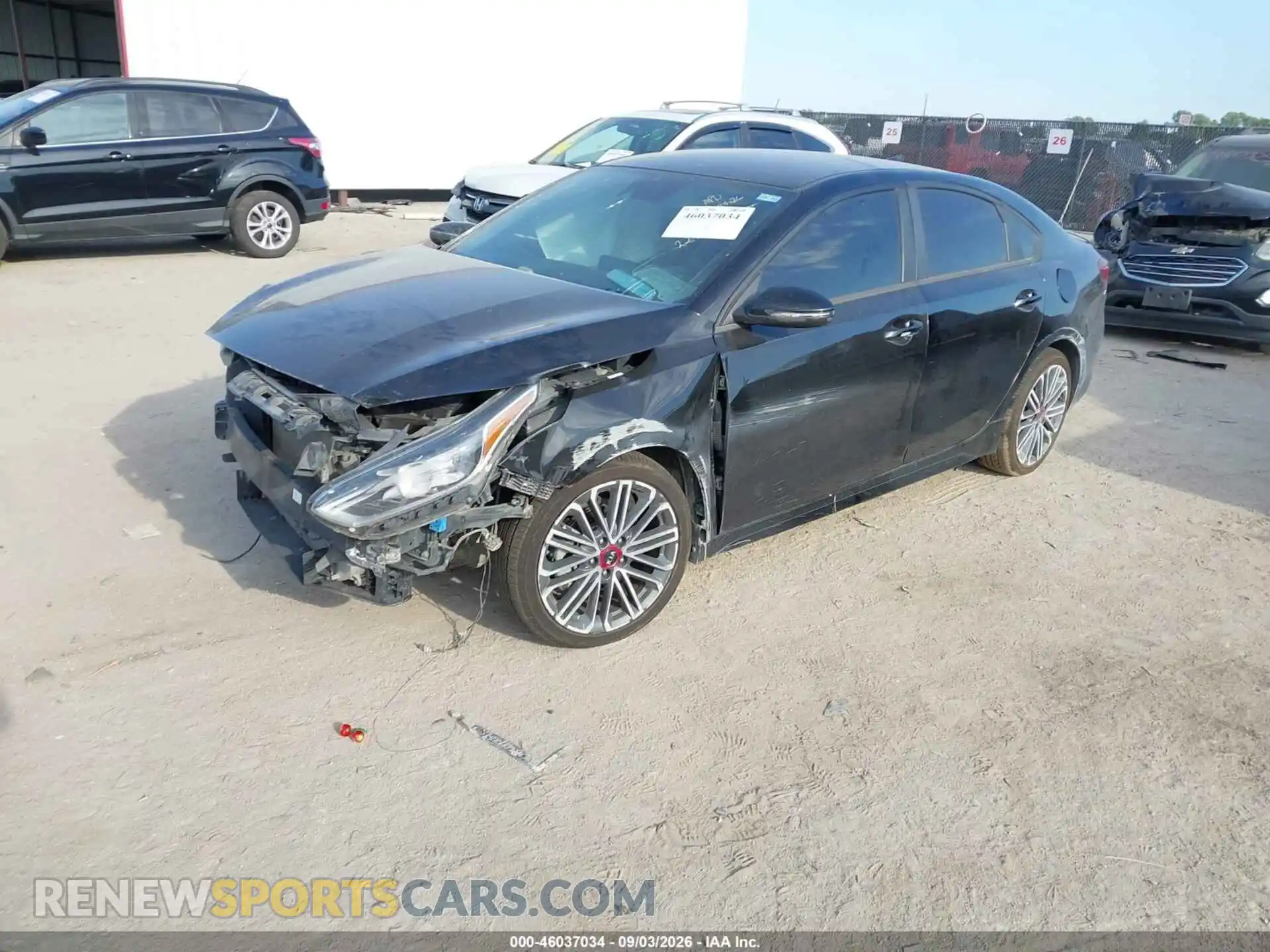 2 fotografías del automóvil dañado 3KPF44AC9ME362212 KIA FORTE 2021