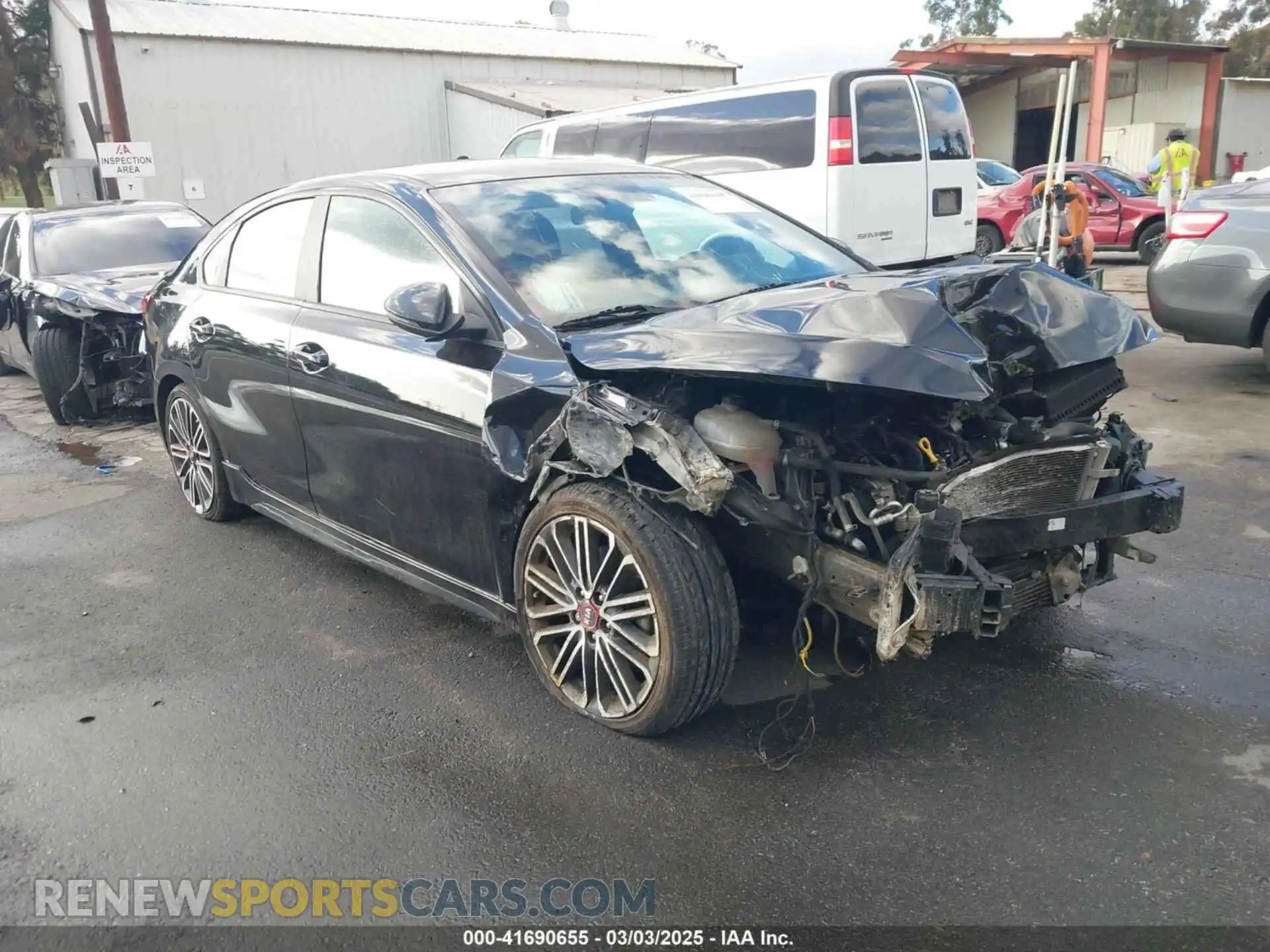 1 Photograph of a damaged car 3KPF44AC9ME369516 KIA FORTE 2021