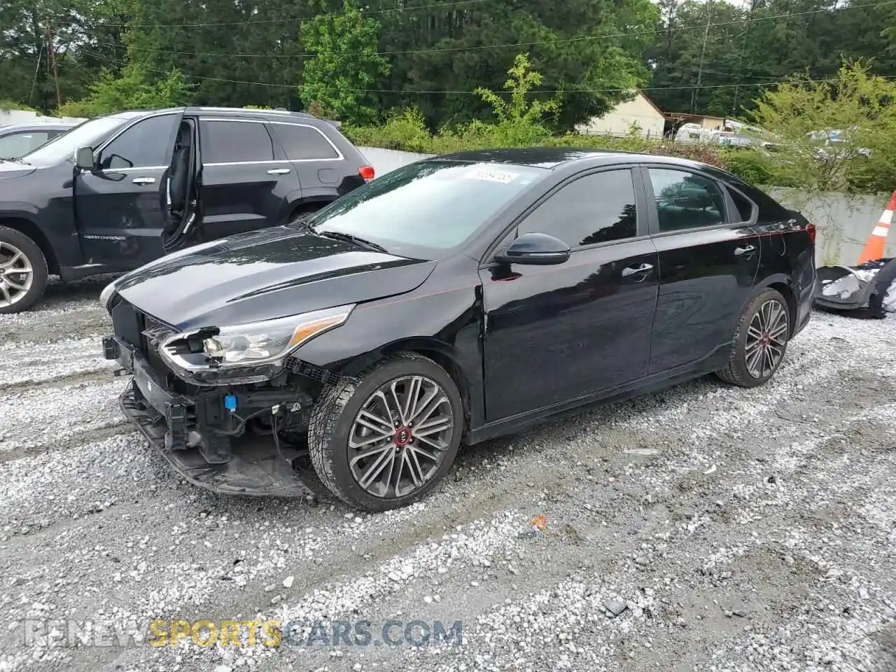 1 Photograph of a damaged car 3KPF44ACXME315707 KIA FORTE 2021