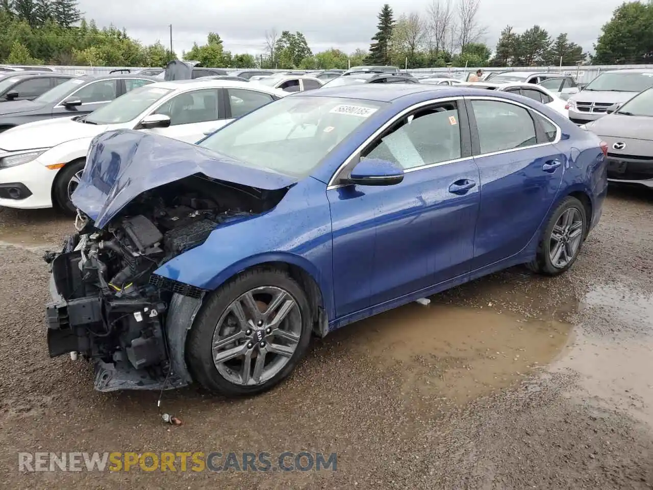 1 Photograph of a damaged car 3KPF54AD0ME352125 KIA FORTE 2021