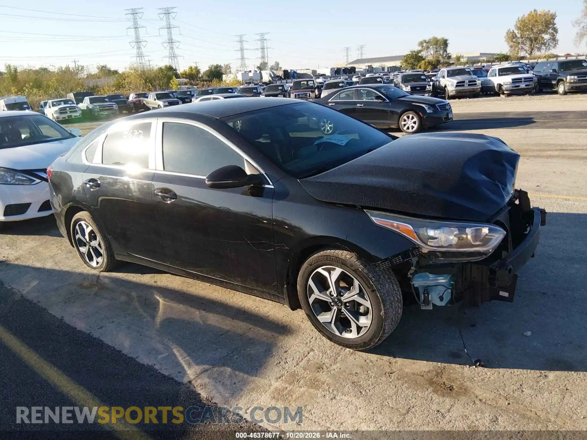 1 Photograph of a damaged car 3KPF54AD1ME391600 KIA FORTE 2021
