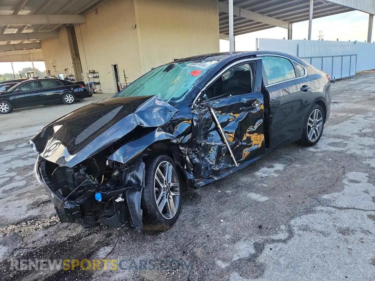 1 Photograph of a damaged car 3KPF54AD3ME297542 KIA FORTE 2021