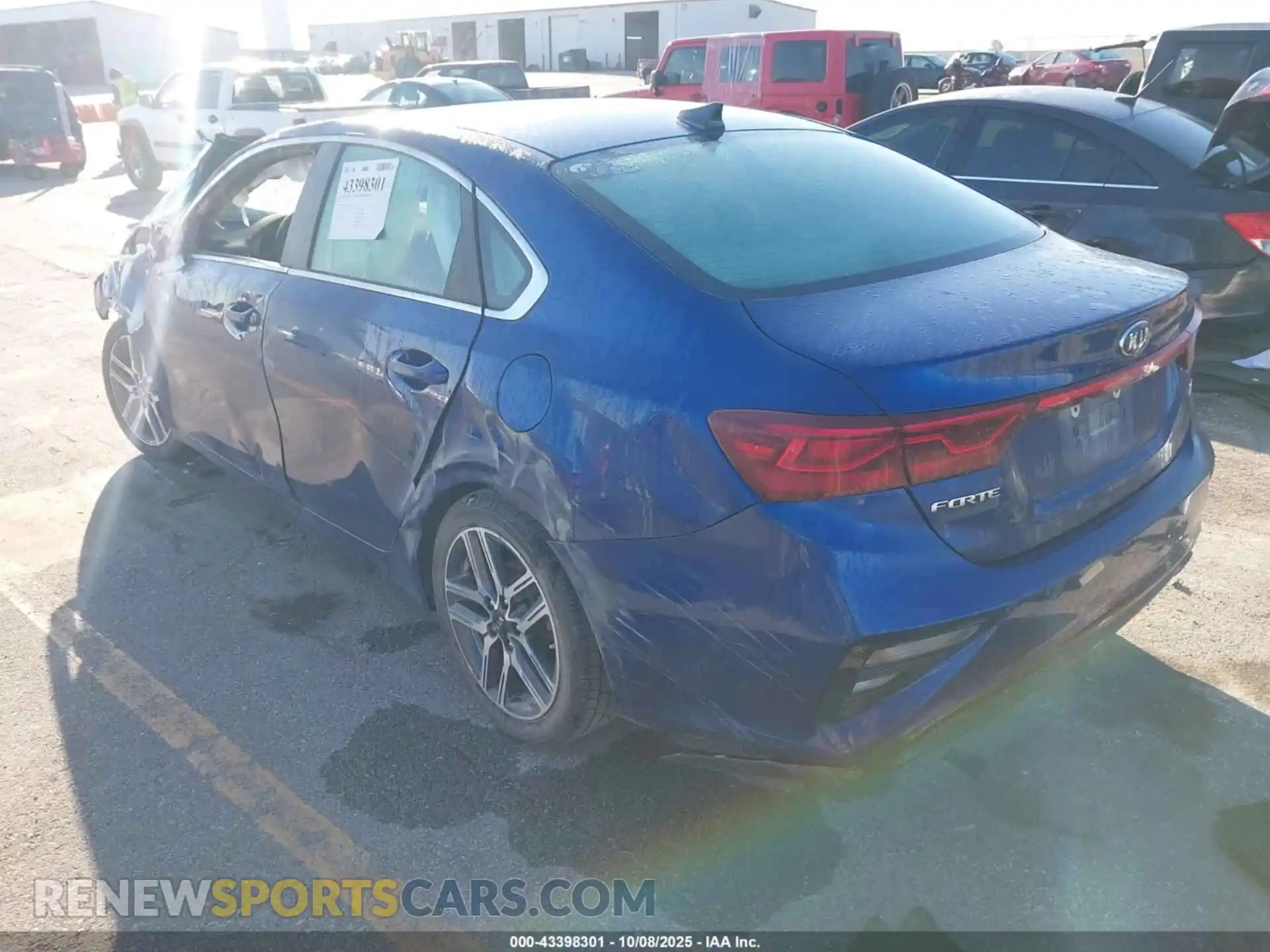 3 Photograph of a damaged car 3KPF54AD3ME310158 KIA FORTE 2021