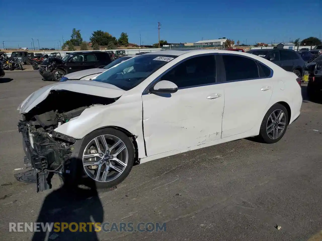 1 Photograph of a damaged car 3KPF54AD6ME412716 KIA FORTE 2021