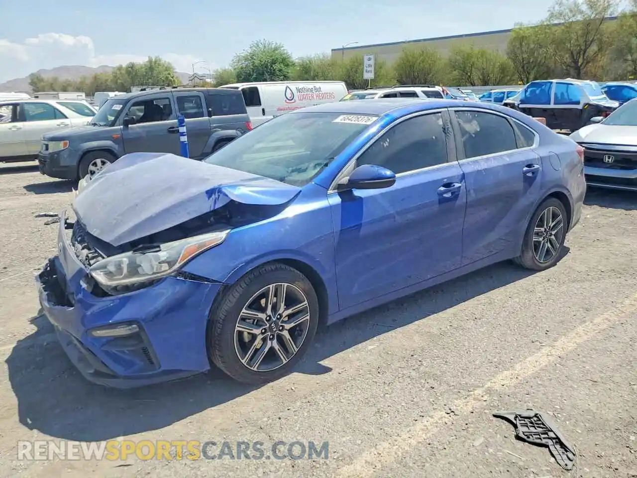 1 Photograph of a damaged car 3KPF54AD9ME281216 KIA FORTE 2021