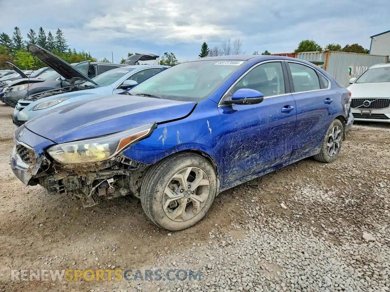 1 Photograph of a damaged car 3KPF54AD9ME321679 KIA FORTE 2021