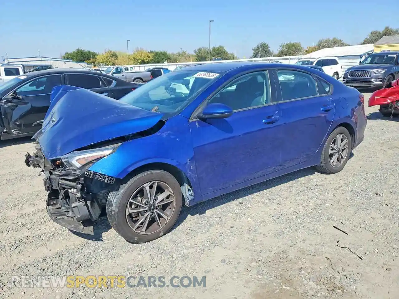 1 Photograph of a damaged car 3KPF24AD1NE435220 KIA FORTE 2022
