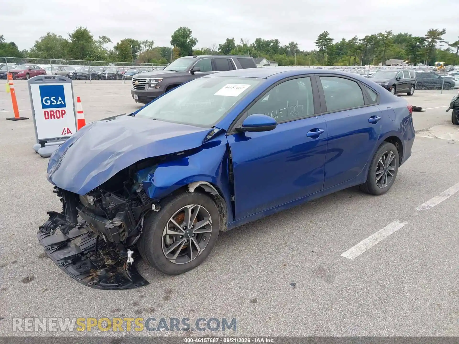 2 fotografías del automóvil dañado 3KPF24AD5NE478751 KIA FORTE 2022