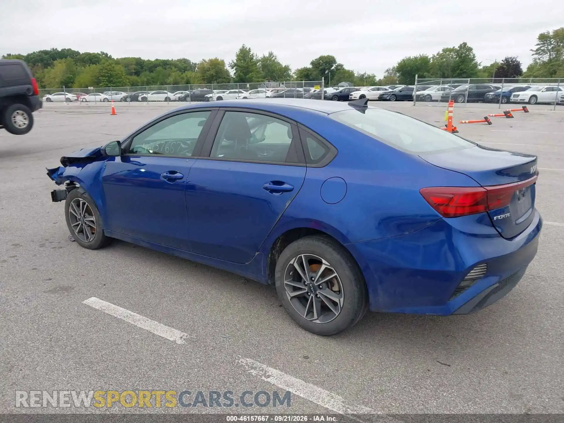 3 fotografías del automóvil dañado 3KPF24AD5NE478751 KIA FORTE 2022