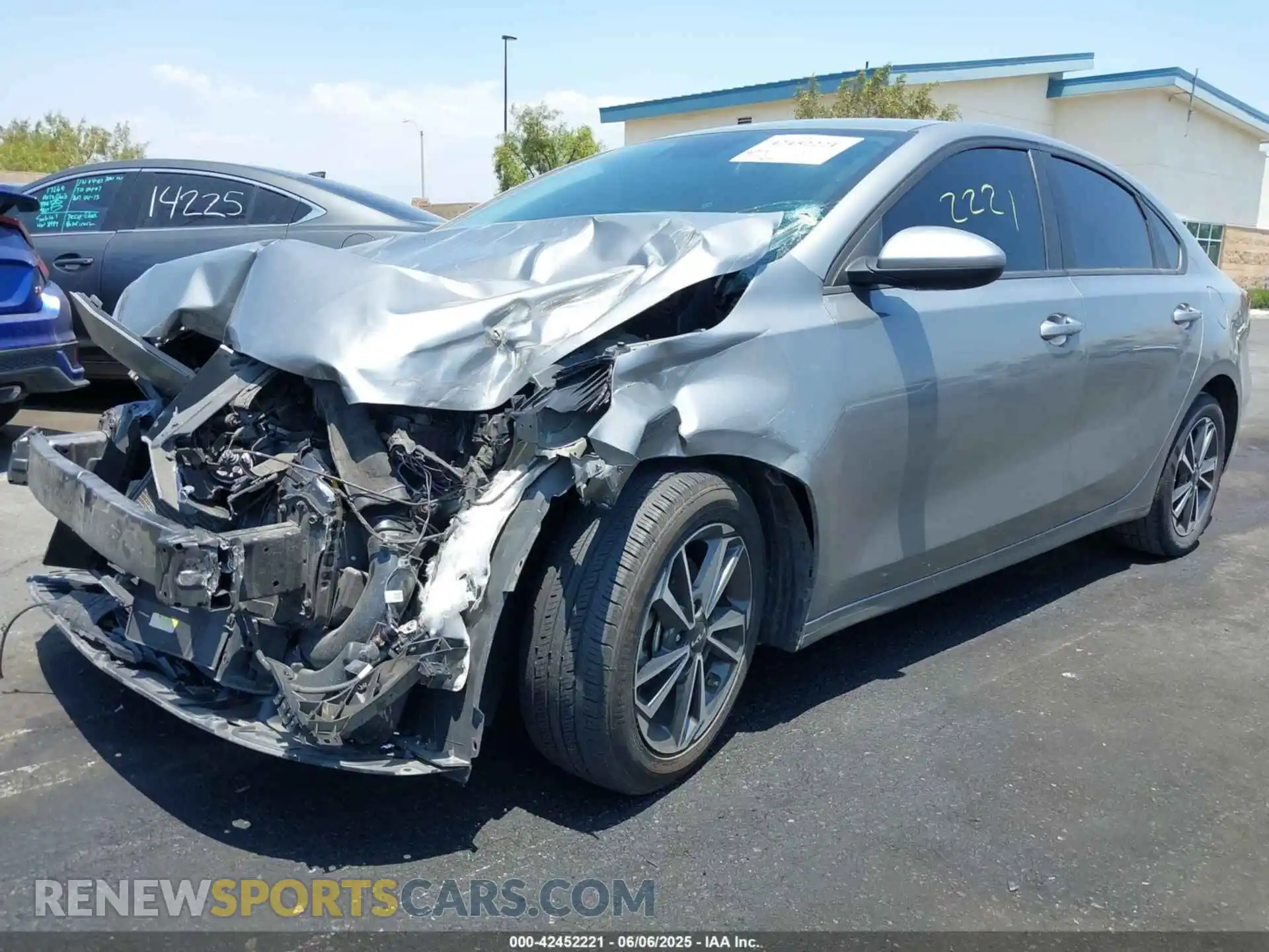 2 Photograph of a damaged car 3KPF24AD6NE501633 KIA FORTE 2022