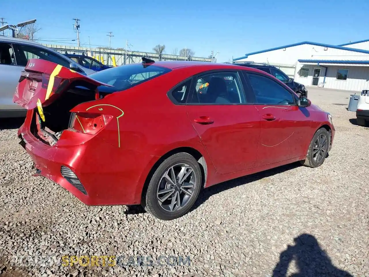 3 fotografías del automóvil dañado 3KPF24AD9NE458955 KIA FORTE 2022