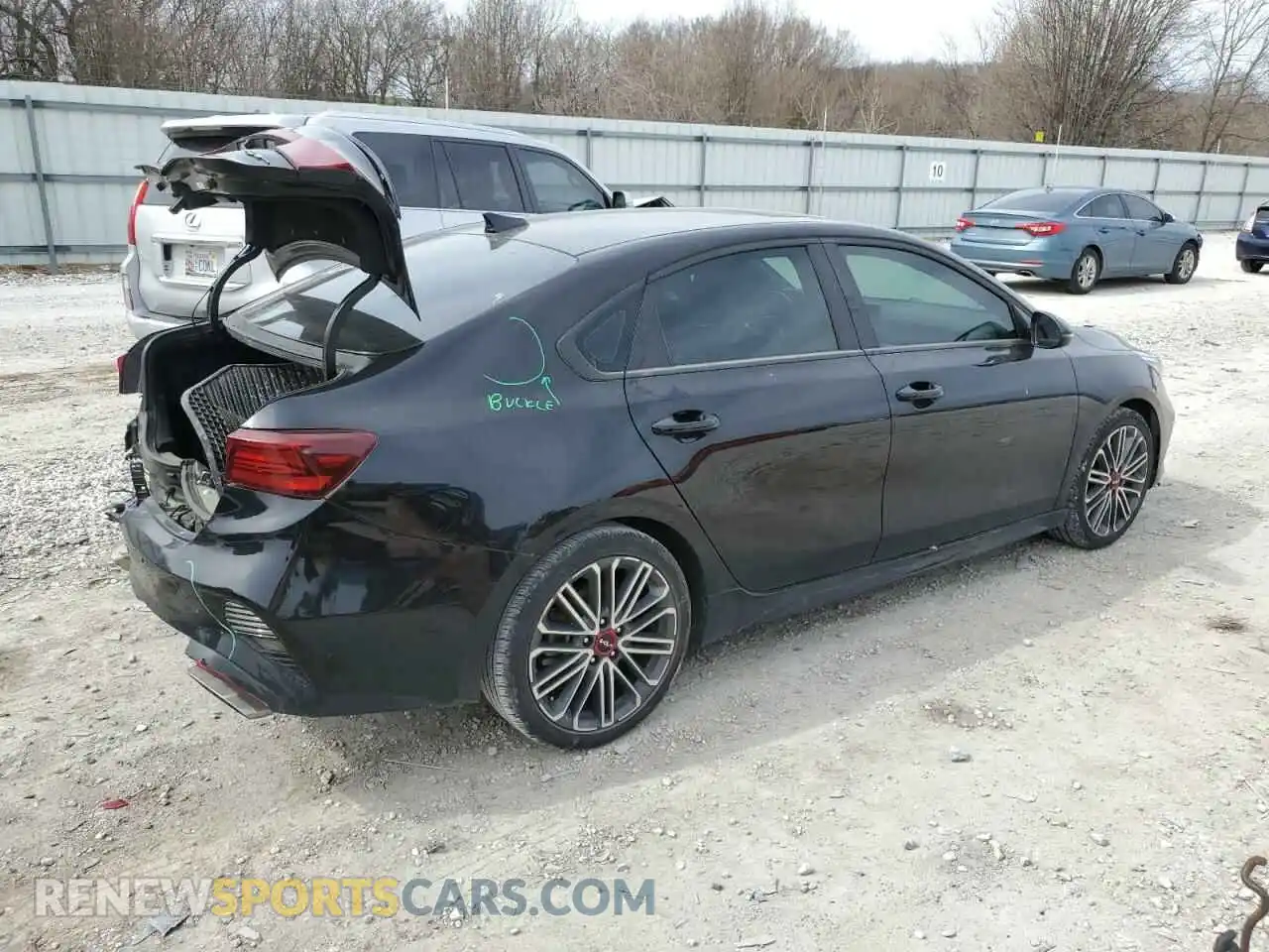 3 Photograph of a damaged car 3KPF44AC0NE456173 KIA FORTE 2022