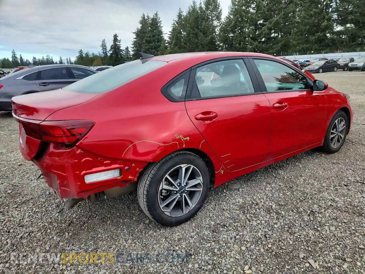 3 fotografías del automóvil dañado 3KPF24AD0PE596998 KIA FORTE 2023