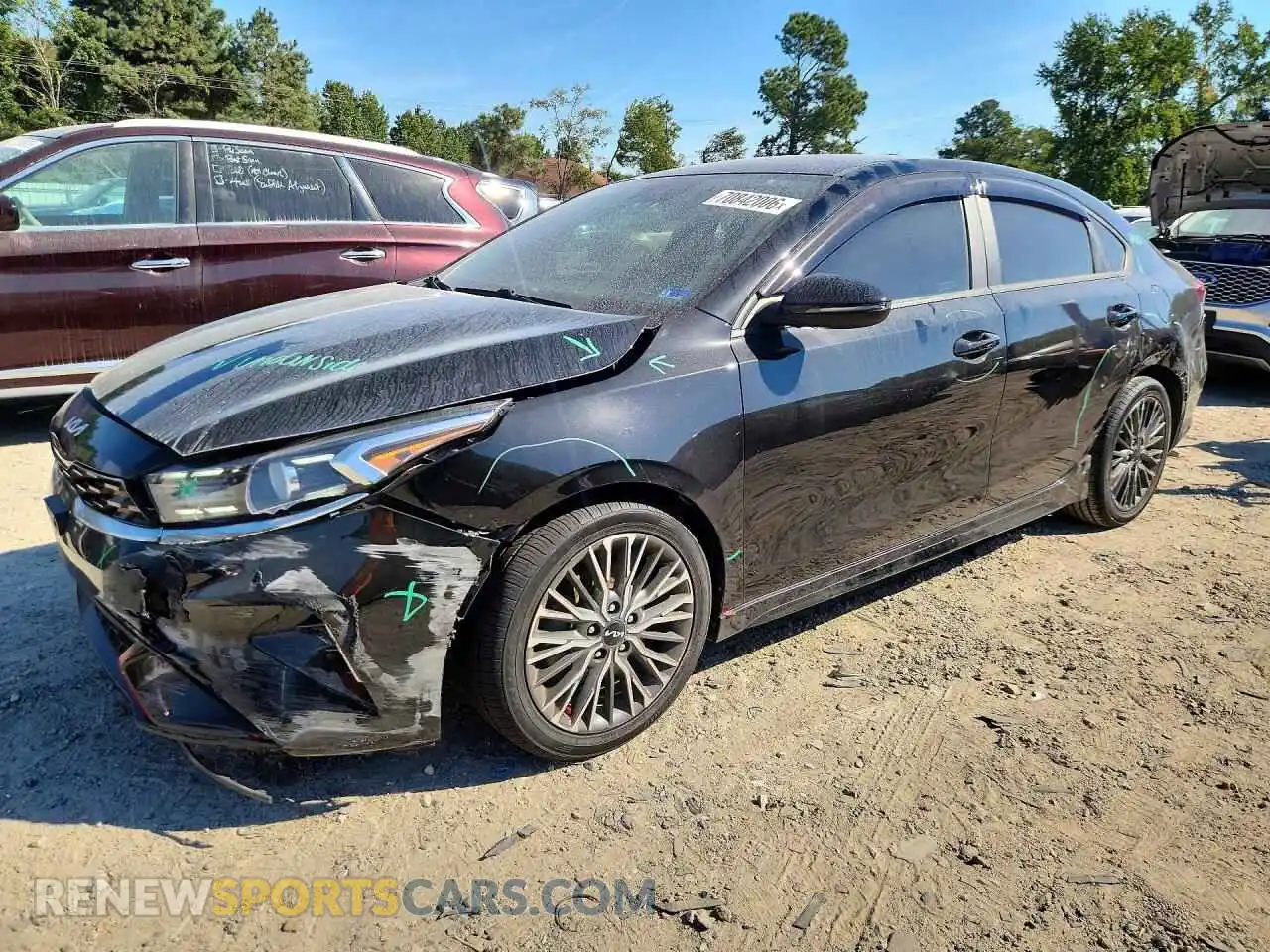 1 Photograph of a damaged car 3KPF54AD3PE591849 KIA FORTE 2023