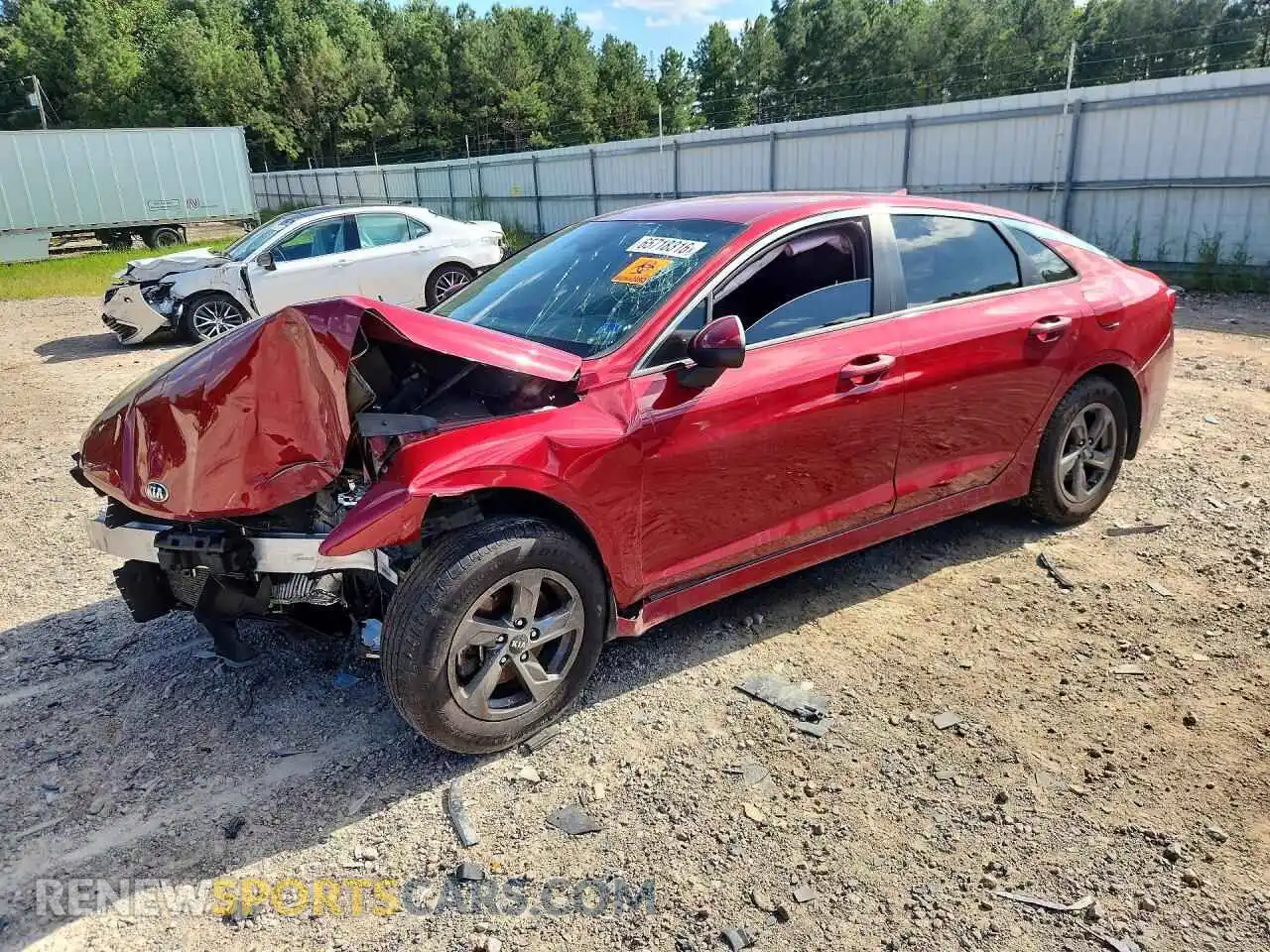 1 Photograph of a damaged car 5XXG14J21MG050655 KIA K5 2021