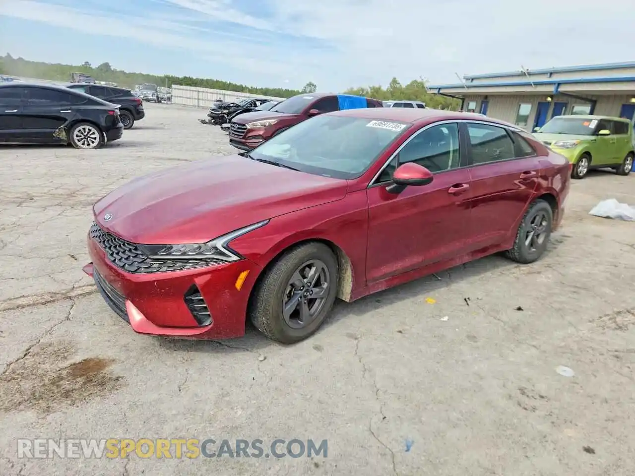 1 fotografías del automóvil dañado 5XXG14J27MG016526 KIA K5 2021